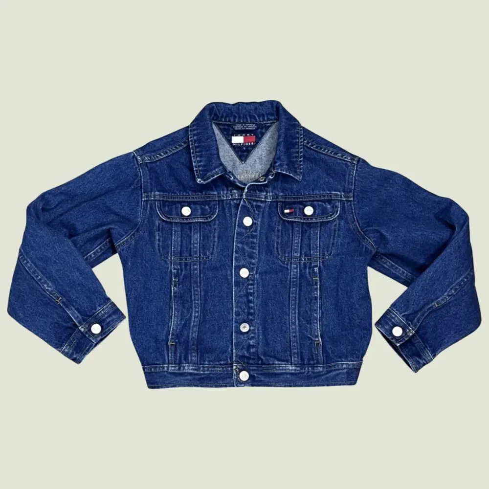 Vintage Tommy Hilfiger Girl's Jean Jacket Size 7 - Picture 1 of 13